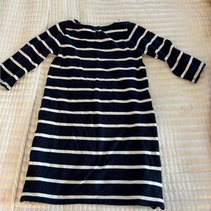 Crewcuts Navy and White Striped Casual Dress